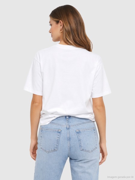 T-Shirt Mulher Onlvita S/s Tee Box Jrs Only