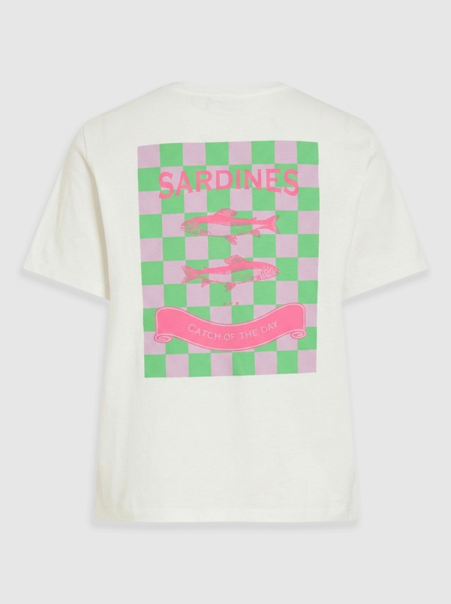 T-Shirt Vila Mulher Vihiva Ss T-Shirt