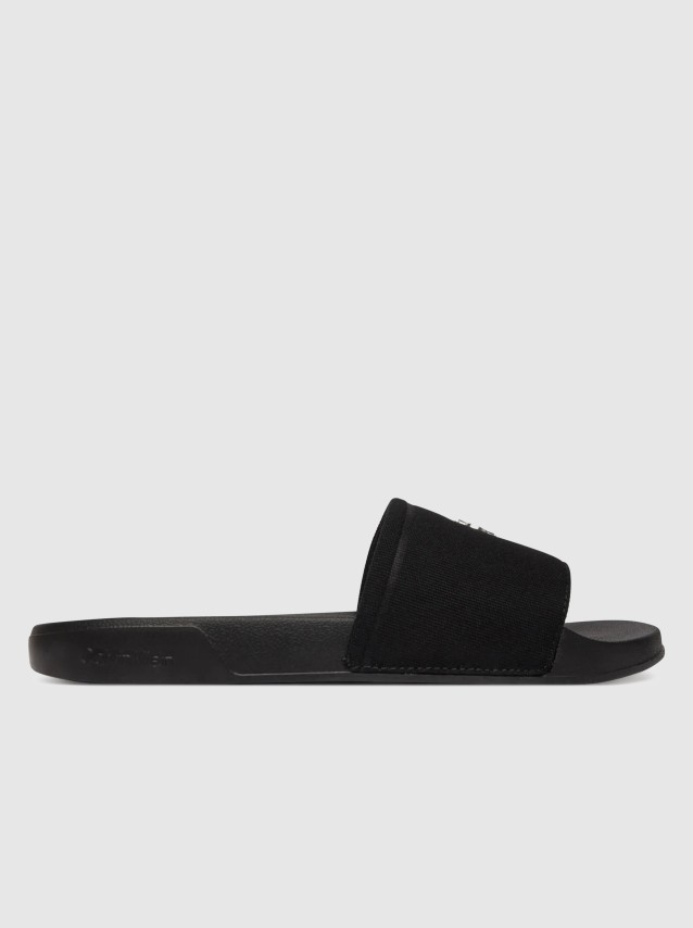 Chinelo Calvin Klein  Mulher Ess Slide Canvas Hdw