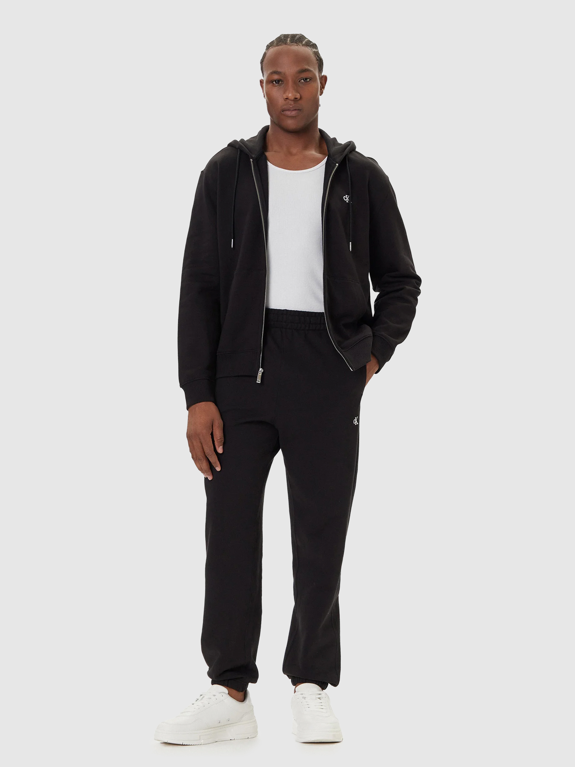 Casaco Calvin Klein Homem Ls Eu 350Terry Monogram Fz Hoodi