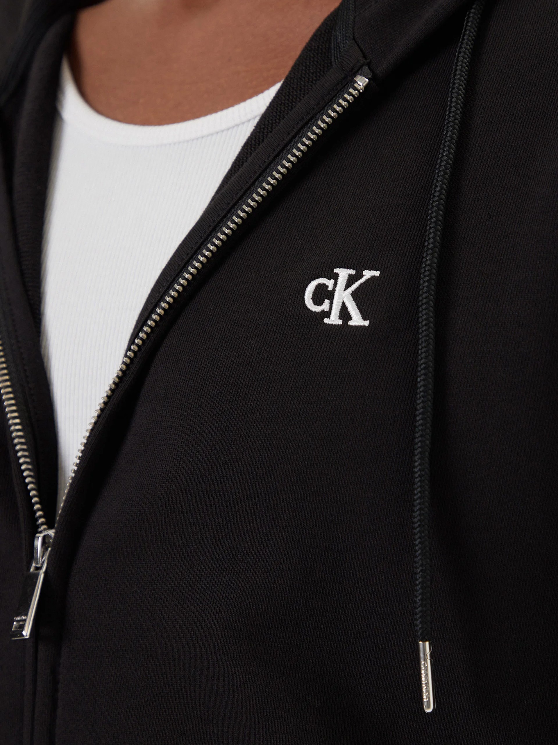 Casaco Calvin Klein Homem Ls Eu 350Terry Monogram Fz Hoodi