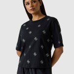 T-Shirt Guess Mulher Silvy 4G Ss Cn T-Shirt