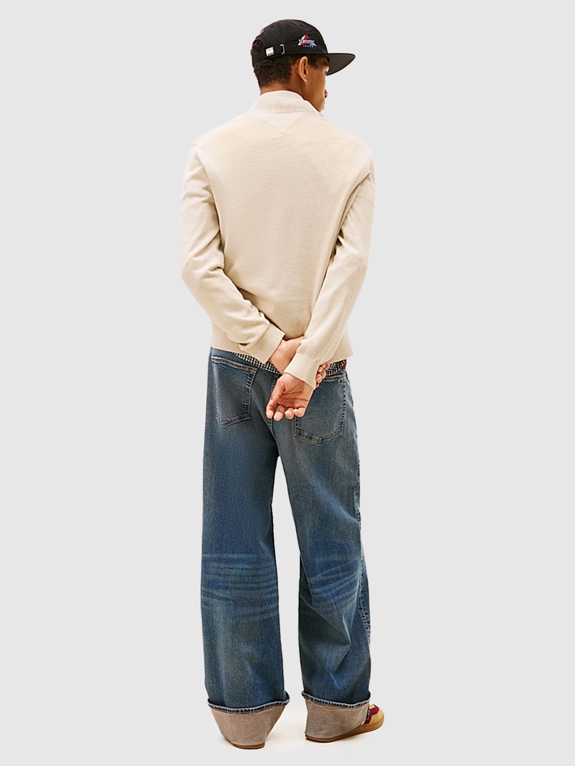 Camisola Tommy Jeans Homem Tjm Slm Ess Light ¼ Zip Swtr Ext