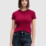 Mulher Tjw Slim C-Neck Tee Tommy Jeans