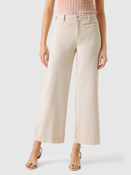 Jeans Guess Mulher Zoya Crop Leg Braided