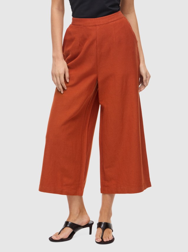 Cal�as Vila Mulher Viprisilla Hw Culotte Pant Vol R