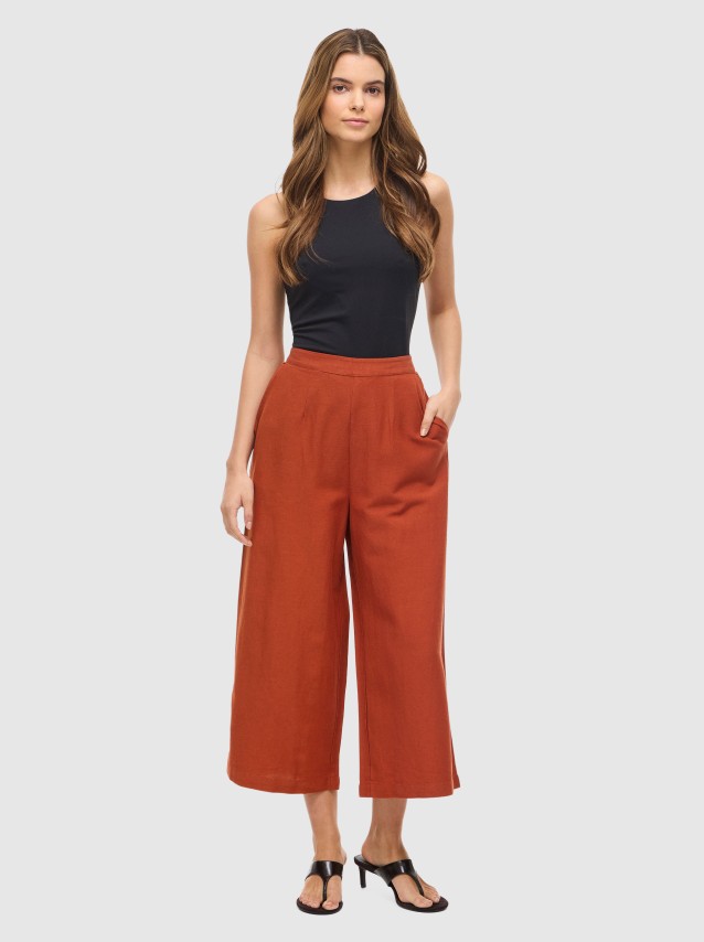 Cal�as Vila Mulher Viprisilla Hw Culotte Pant Vol R