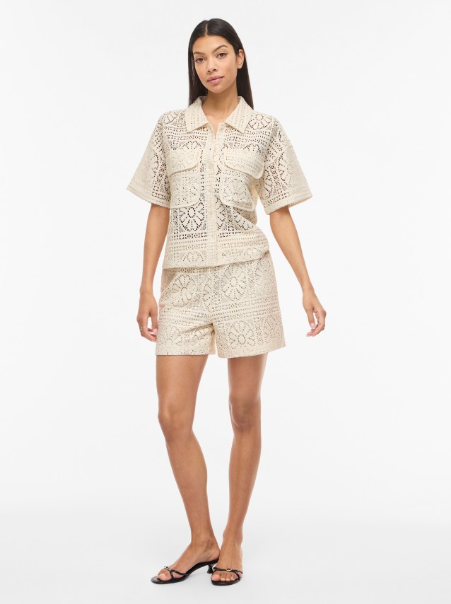 Cal��es Vila Mulher Vimerinda Hw Shorts/vol