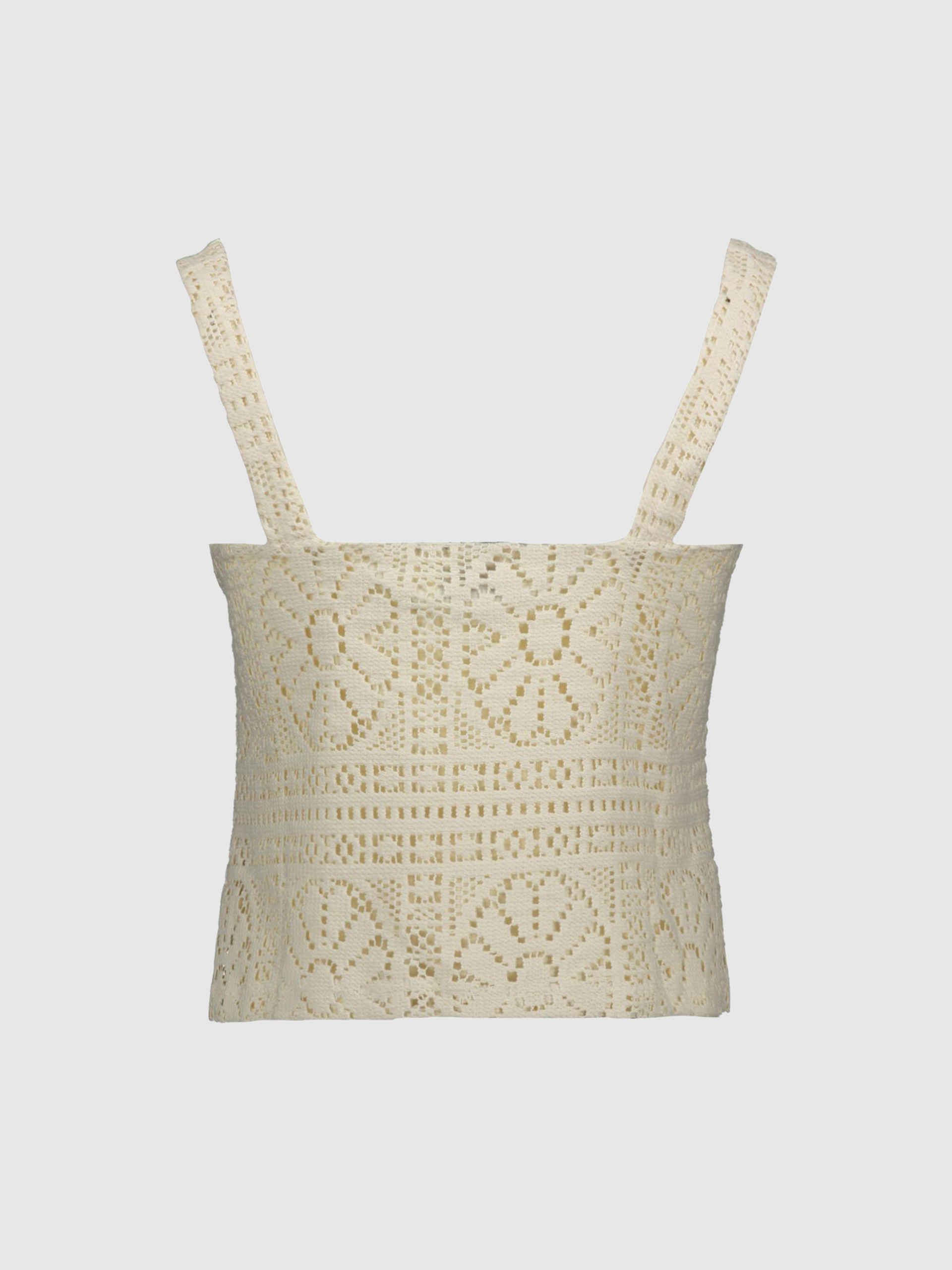 Top Vila Mulher Vimerinda U-Neck S/l Short Top/vol/rs