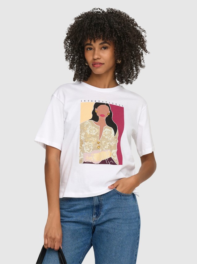 T-Shirt Only Mulher Susan