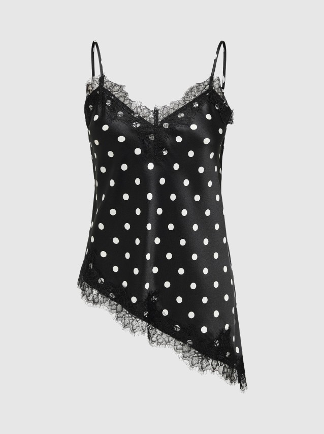 Top Only Mulher Onlbella Strap Satin Lace TopWvn Ex