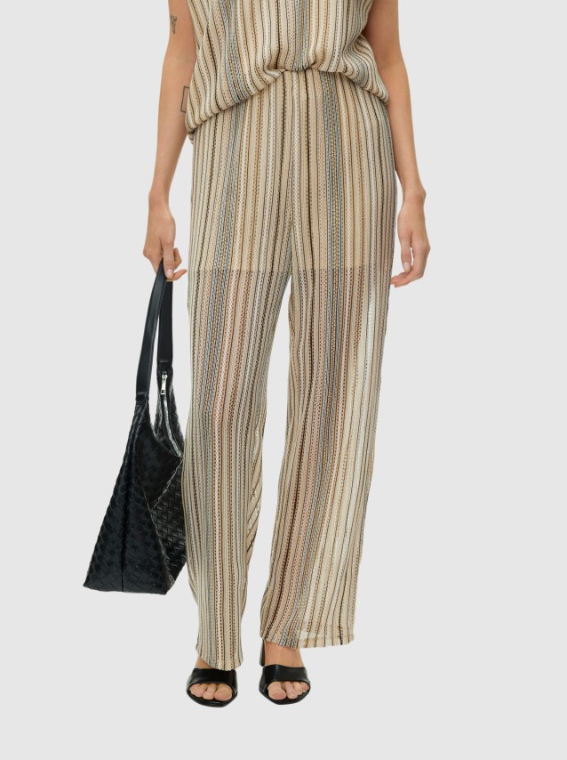 Cal�as Vero Moda Mulher Vmdemi Hw Pants Jrs Ga