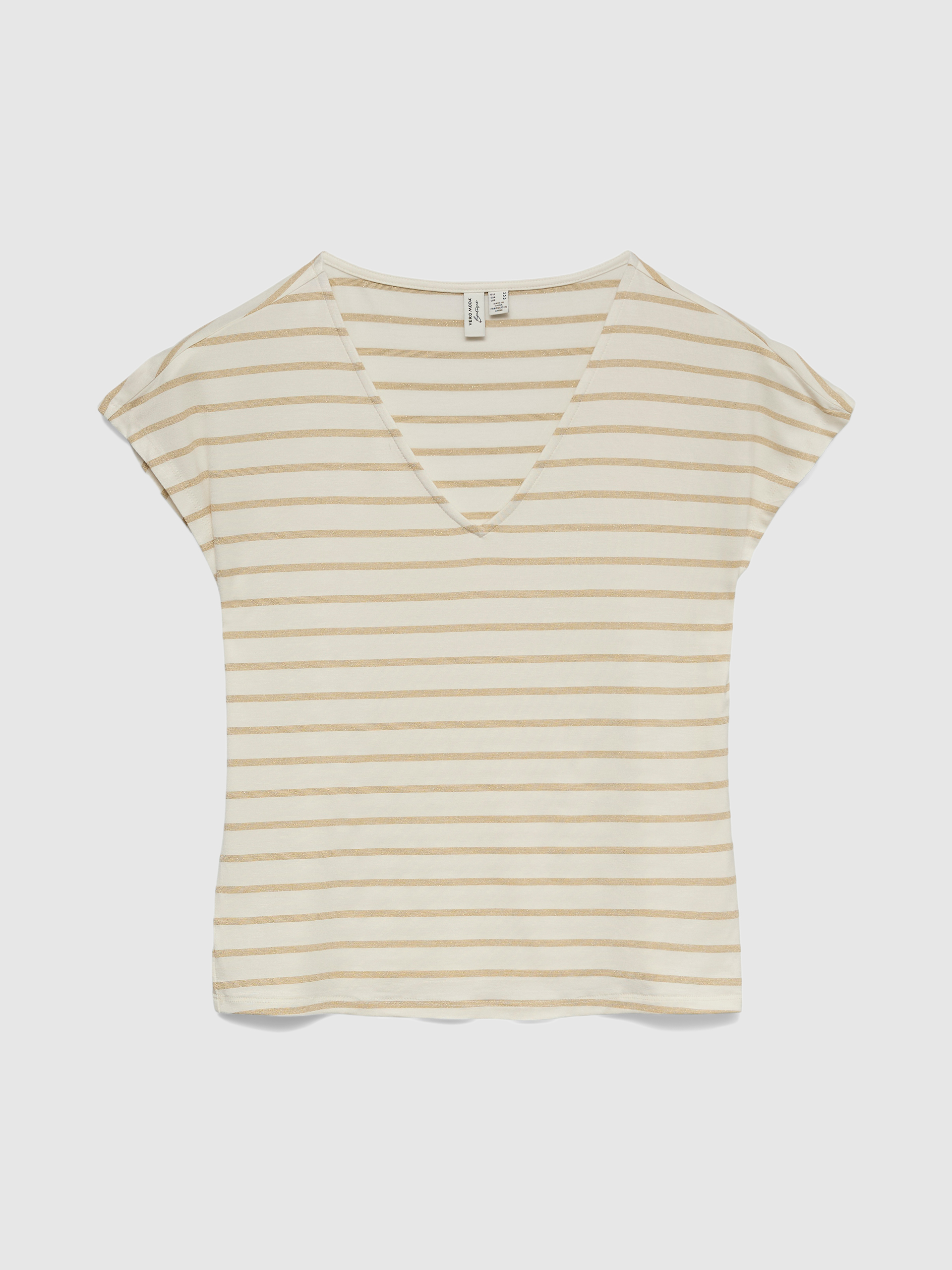 T-Shirt Vero Moda Mulher Vmkendall S/s V-Neck Top Jrs Btq