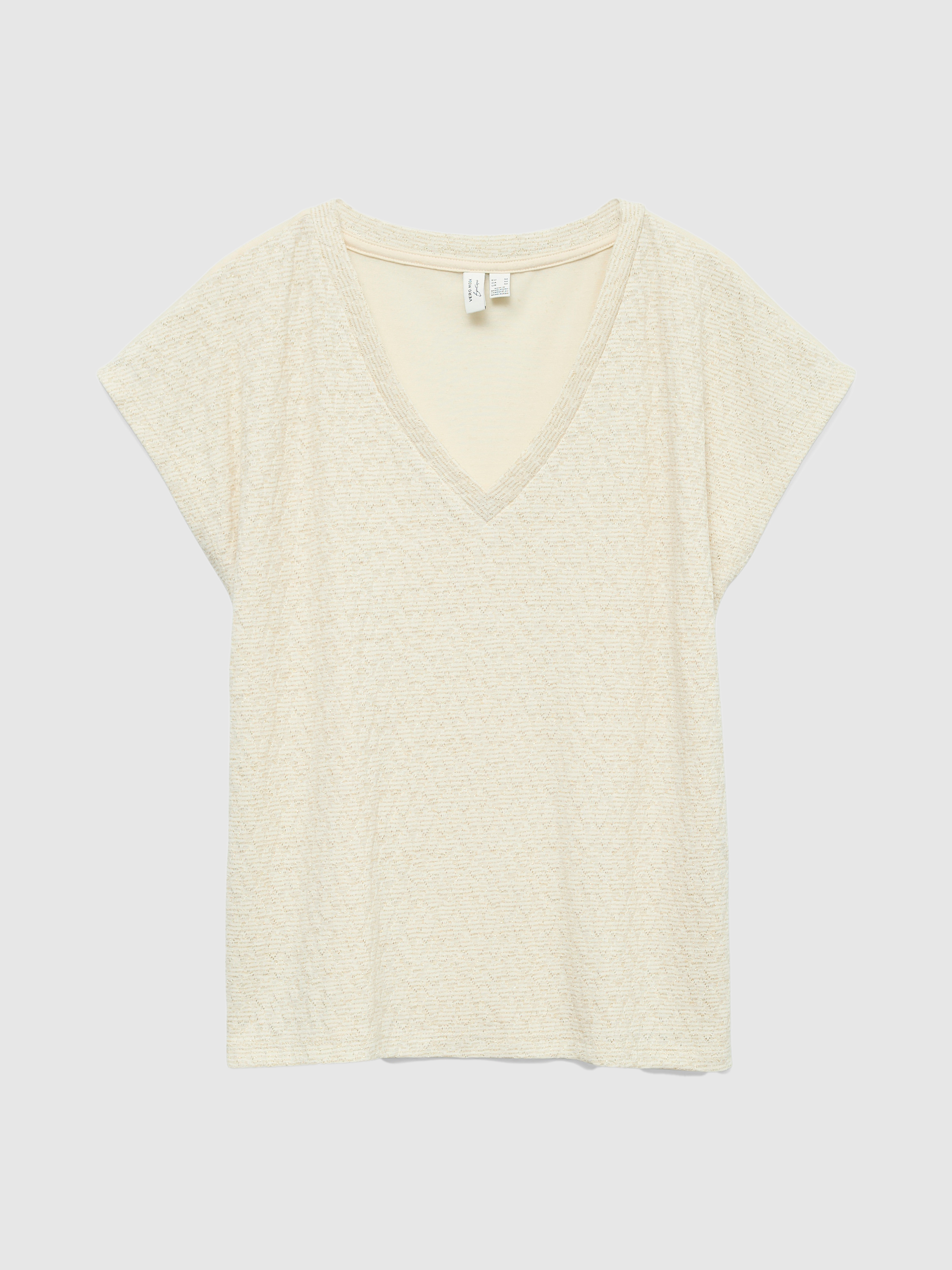T-Shirt Vero Moda Mulher Vmkimmie S/s V-Neck Top Jrs Btq