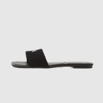 Chinelo Mulher Calvin Klein Square Flat Sndl Canvas Hw