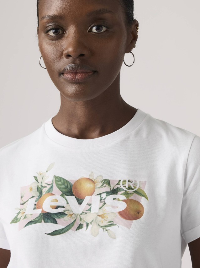 T-Shirt Levis Mulher The Perfect Tee Whites