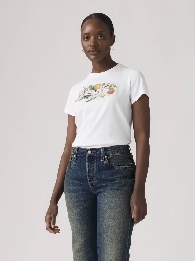 T-Shirt Levis Mulher The Perfect Tee Whites