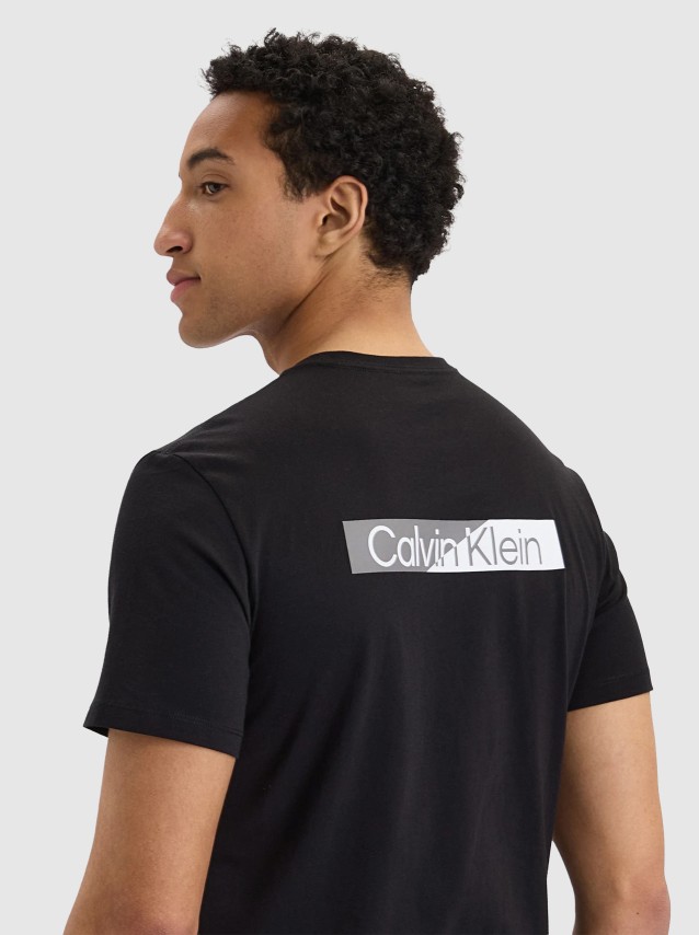 T-Shirt Calvin Klein Homem Ss 30S Eu Spw Split Stndrd Graph