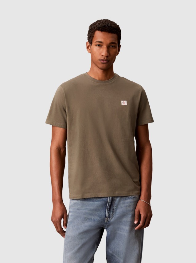 T-Shirt Calvin Klein Homem Ss Badge 30S Jersey Classic Tee
