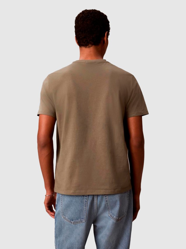 T-Shirt Calvin Klein Homem Ss Badge 30S Jersey Classic Tee