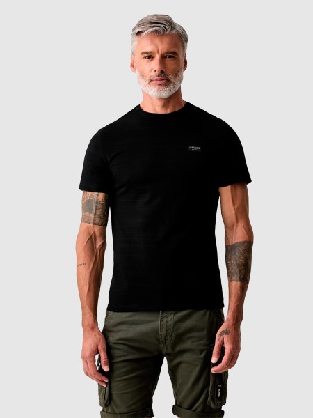 T-Shirt Guess Homem Cn Ss Textured Jersey Tee T-Shirt Guess Homem Cn Ss Textured Jersey Tee