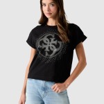 T-Shirt Guess Mulher Ss Cn Round 4G Degrade Hotfix