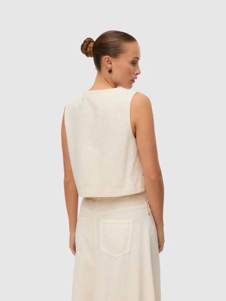 Colete Vero Moda Mulher Vmjamila S/l Vest Wvn Btq Ga