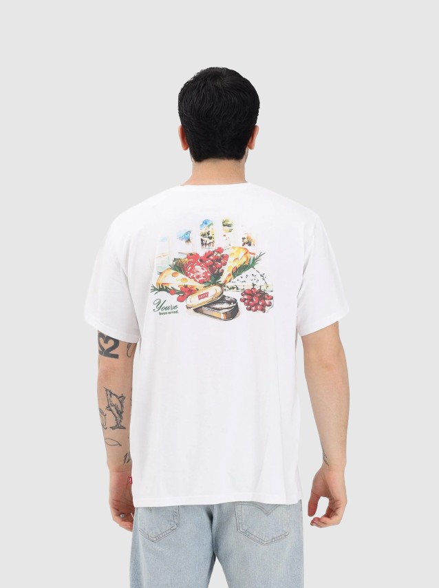 T-Shirt Levis Homem Ss Relaxed Fit Tee Whites