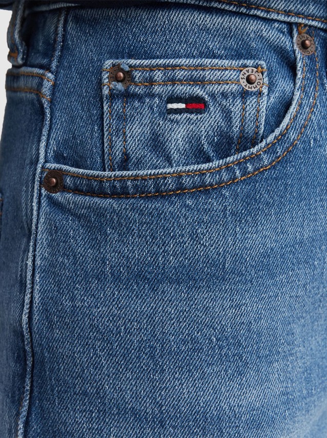 Jeans Tommy Jeans Mulher Layla Hr Slim Str Bj0133 Co