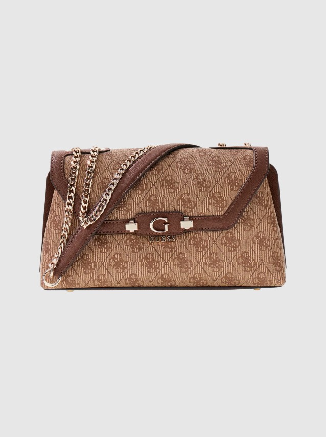 Mala Guess Mulher Lindsey Convertible Xbody Flap