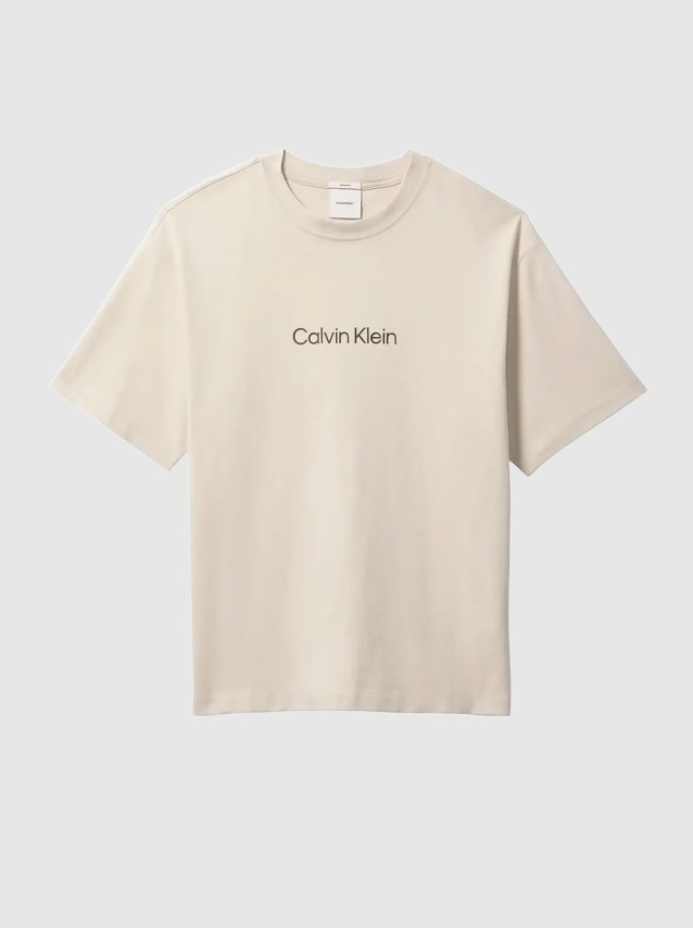 T-Shirt Calvin Klein Homem Ss Rlxd Standard Logo Crewnk Tee