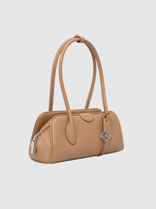Mala Calvin Klein Mulher Emblem Trio Pebble Shoulder Bag