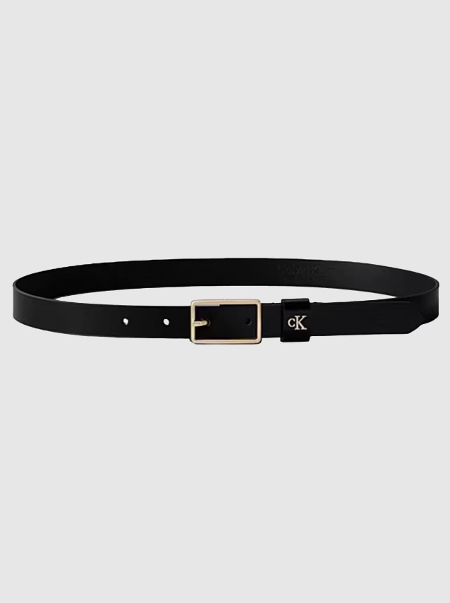 Cinto Calvin Klein Mulher Square Buckle Ck Loop 25Mm