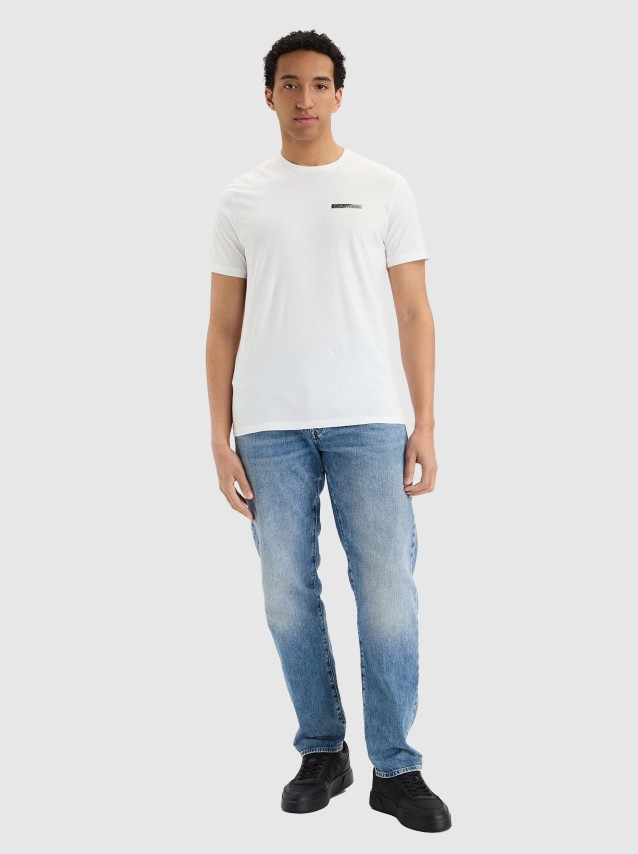 T-Shirt Calvin Klein Homem Ss 30S Eu Spw Split Stndrd Graph