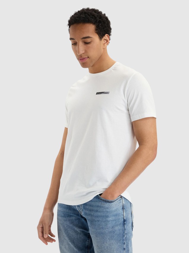 T-Shirt Calvin Klein Homem Ss 30S Eu Spw Split Stndrd Graph