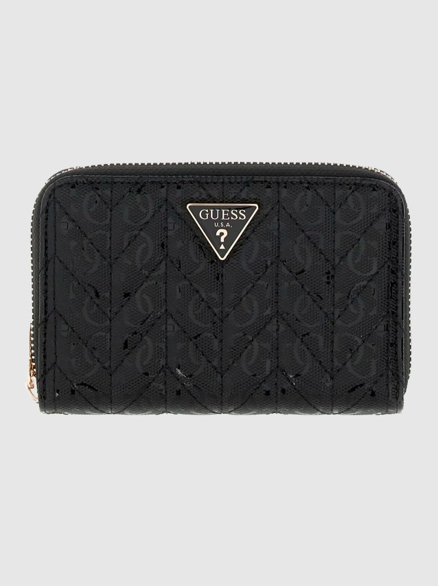 Carteira Guess Mulher Stacey Slg Medium Zip Around