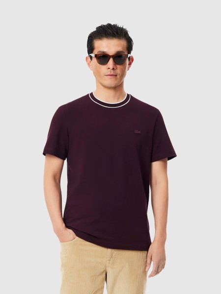 T-Shirt Lacoste Homem Crewneck T-Shirts Male Adult Knit T-Shirt Lacoste Homem Crewneck T-Shirts Male Adult Knit