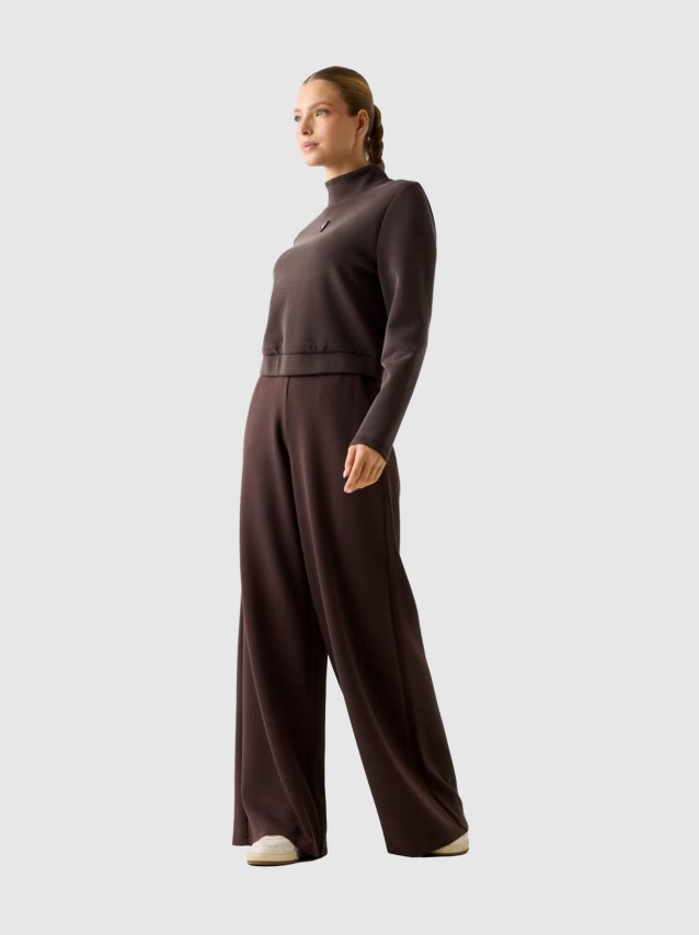Cal�as Guess Mulher Olympe Wide Leg Pants