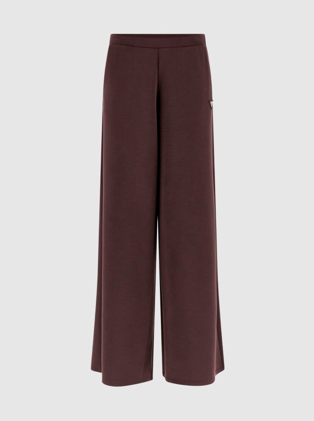 Cal�as Guess Mulher Olympe Wide Leg Pants