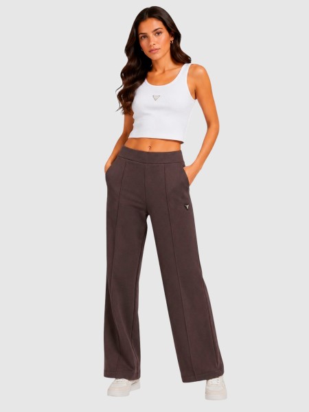 Cal�as Guess Mulher Olympe Straight Pants