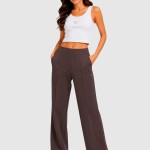 Cal�as Guess Mulher Olympe Straight Pants