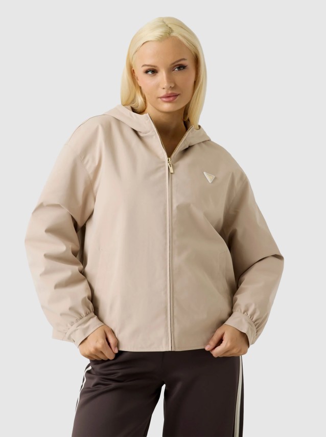 Casaco Guess Mulher Olympe Zipped Hoodie Jacket