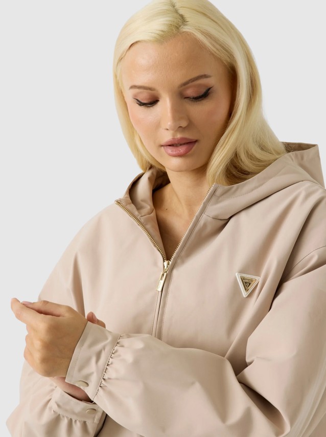 Casaco Guess Mulher Olympe Zipped Hoodie Jacket