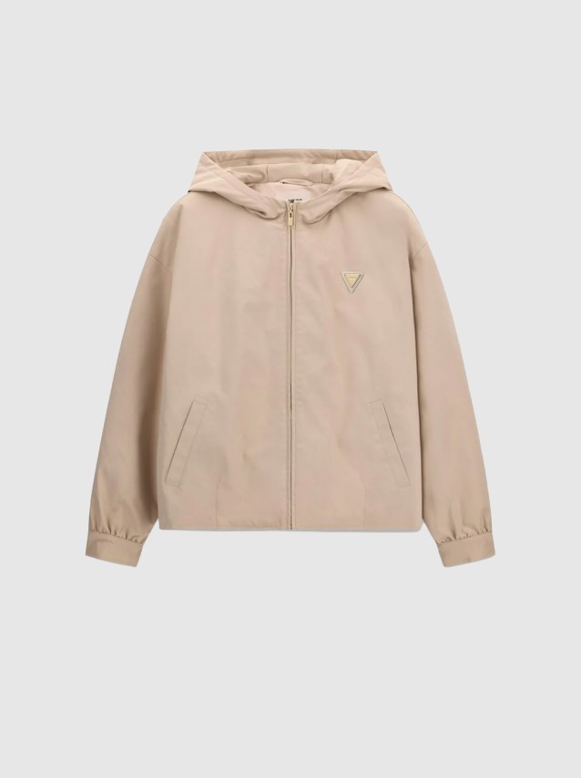 Casaco Guess Mulher Olympe Zipped Hoodie Jacket