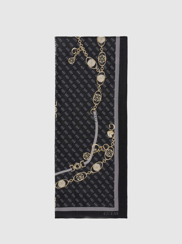 Cachecol Guess Mulher Printed Scarf 70X180