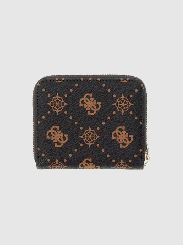 Carteira Guess Mulher Emelie Logo Slg Sml Zip Around