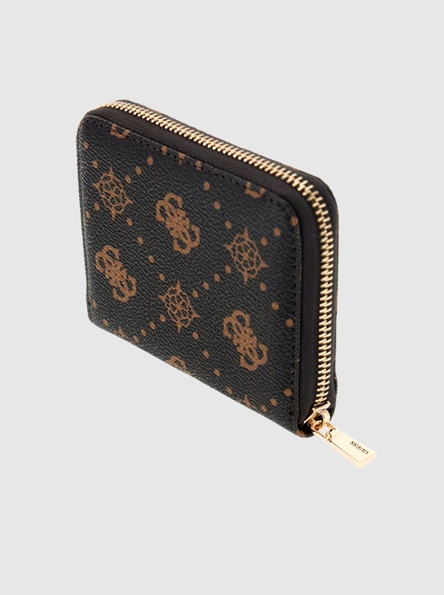 Carteira Guess Mulher Emelie Logo Slg Sml Zip Around