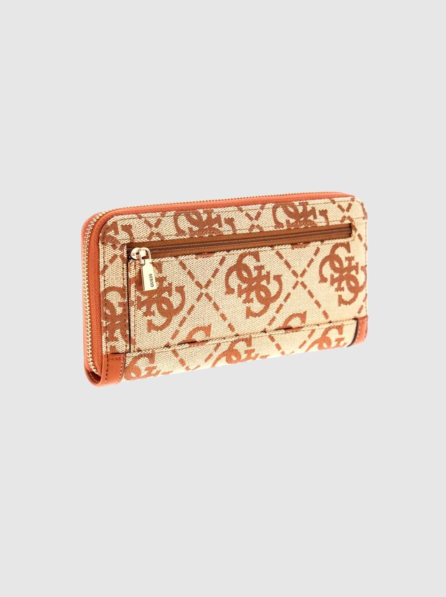 Carteira Guess Mulher Audrey Logo Slg Lrg Zip Around