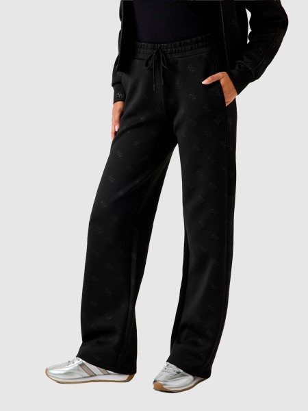 Cal�as Guess Mulher Calista 4G Wide Leg Pants