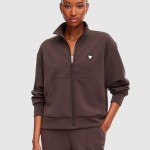 Casaco Guess Mulher Olympe High Neck Full Zip Swea